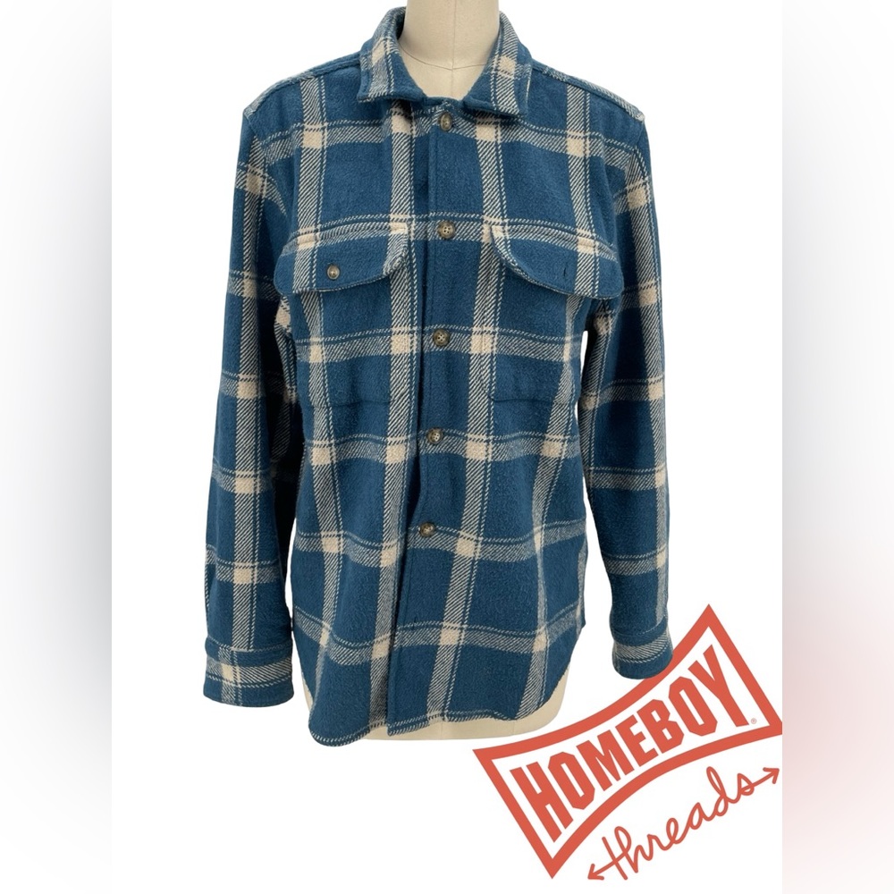 Madewell WomenuBlue Plaid Knit Sweater Size S